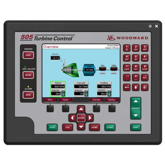 Woodward 8200-1301 Turbine Control Panel